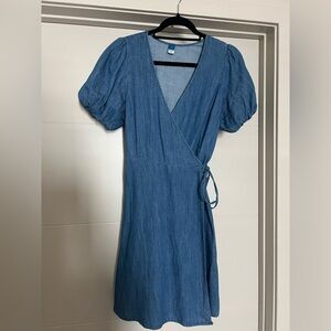 Old Navy Wrap Denim Dress